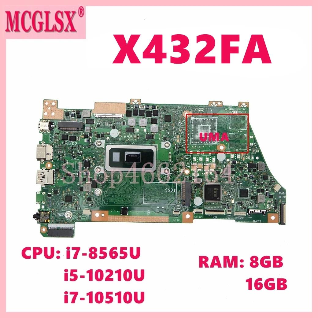 ASUS VivoBook Ʈ  i7-8565U i5-10210U i7-10510U CPU κ, X432FA, X432FL, S432FA, X432FA, X432FAC, 8GB, 16GB RA